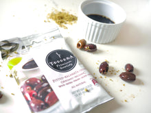 Load image into Gallery viewer, Snack Kalamata Pitted Olives with Oregano and Balsamic Vinegar - 3.5 oz (100g)
